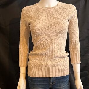 GAP Women's Cable Knit Sweater - Beige